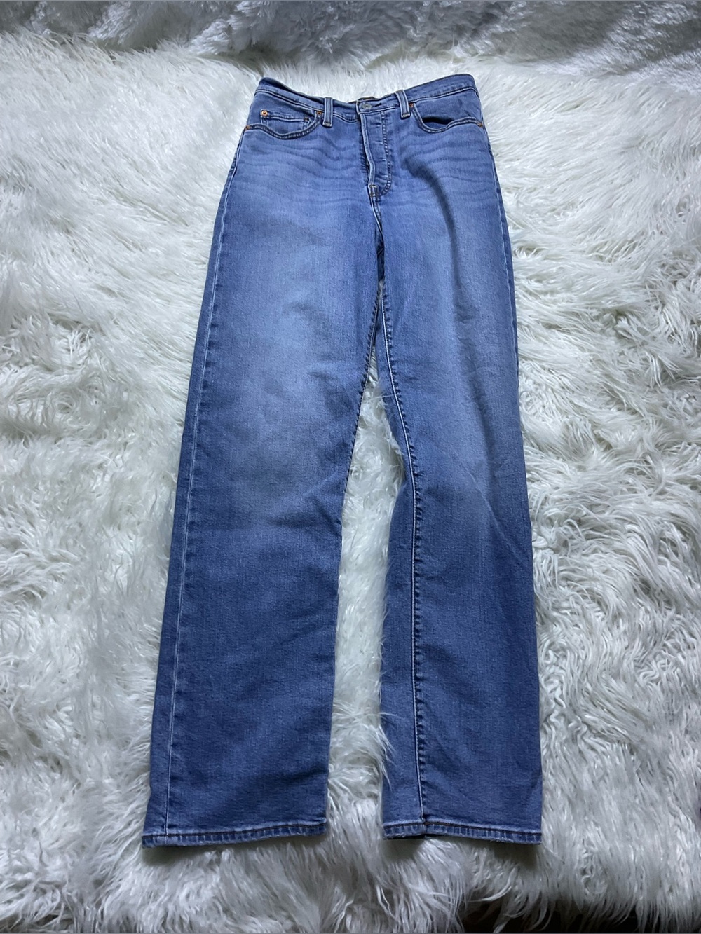 Levi's Women's Ribcage Straight Jeans Ringing Bells